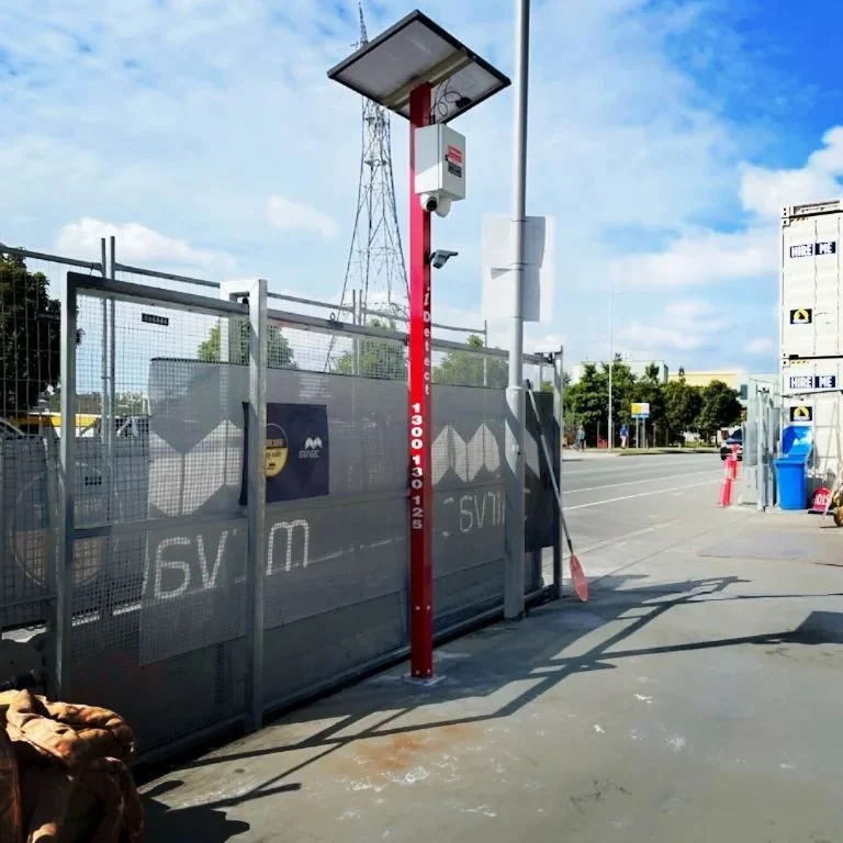 Solar-powered security lights
